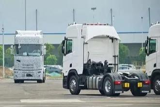 New Scania Test Truck Spotted at Rugao Factory in China