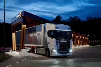 Scania's new under-cab battery module and Megawatt Charging System now available for order