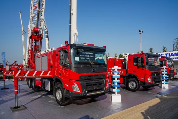 Volvo Chassis Vehicles Shine at China Fire Exhibition