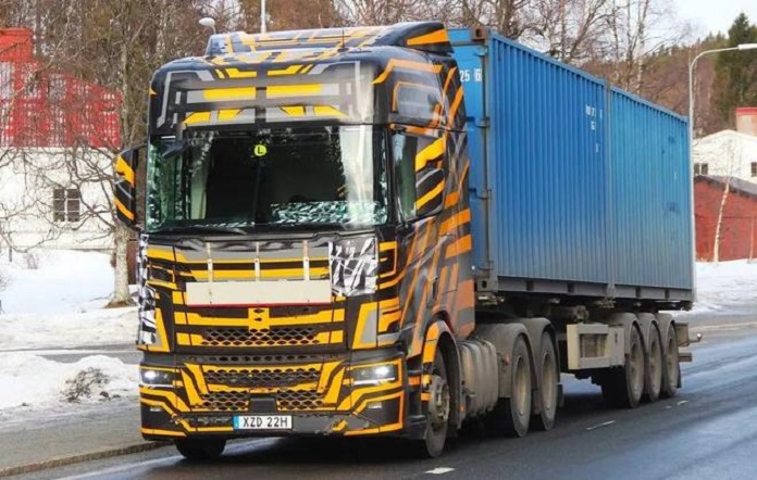 New Scania Test Truck Spotted at Rugao Factory in China