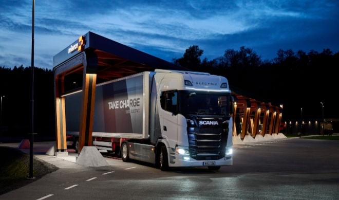 Scania's new under-cab battery module and Megawatt Charging System now available for order