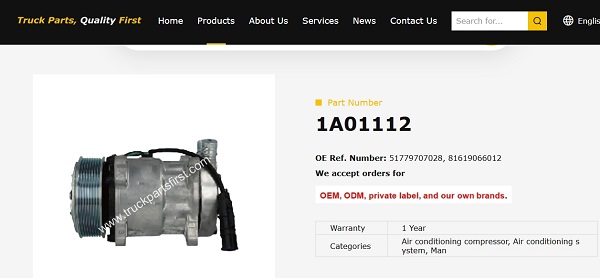 Update on Compressor No. 1A01112 Applied to MAN Trucks