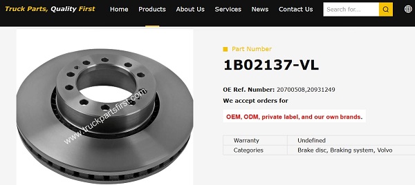 Brake discs are now available for international customers